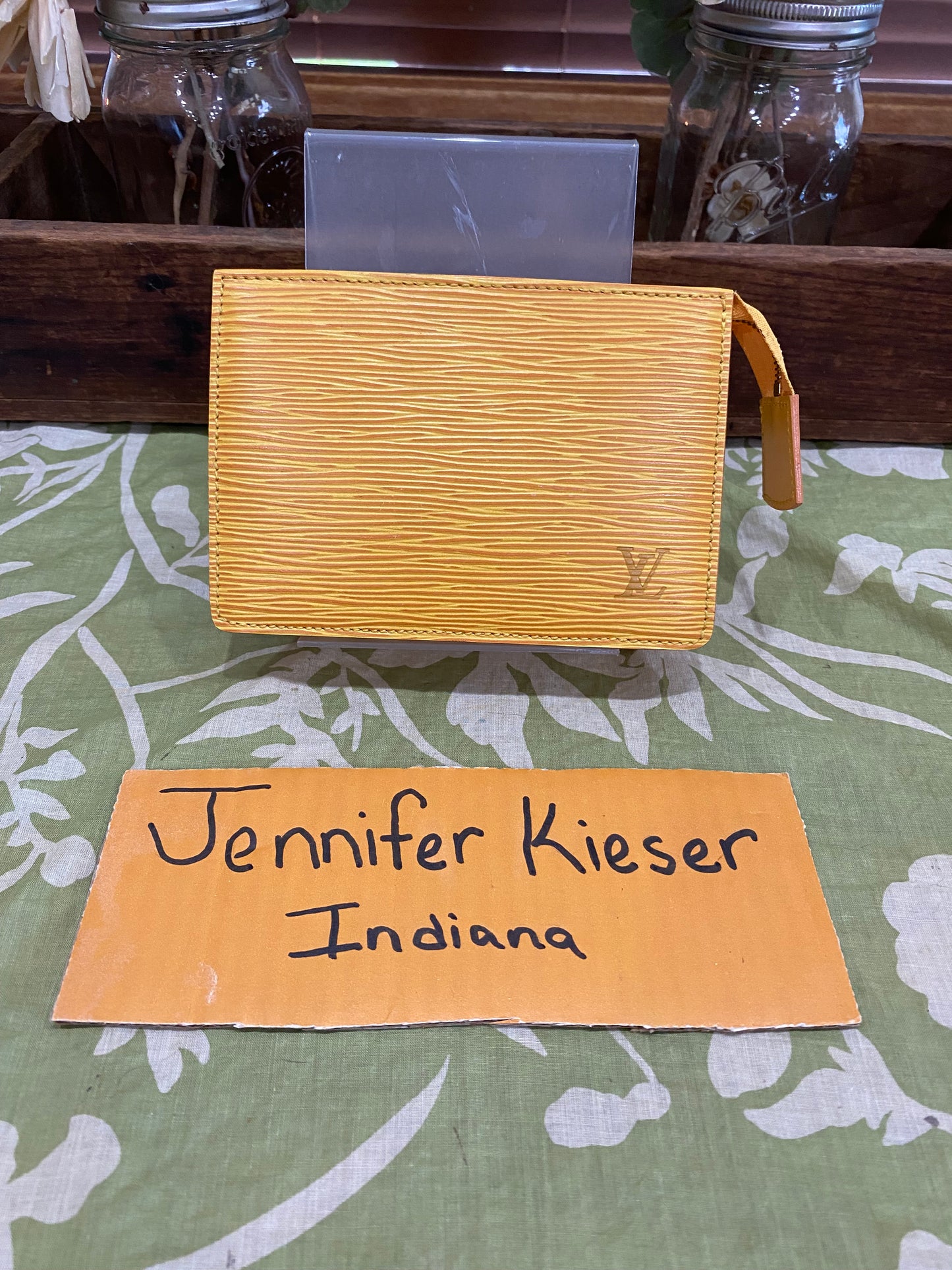 Toiletry 15 (Epi leather in Tassil Yellow)