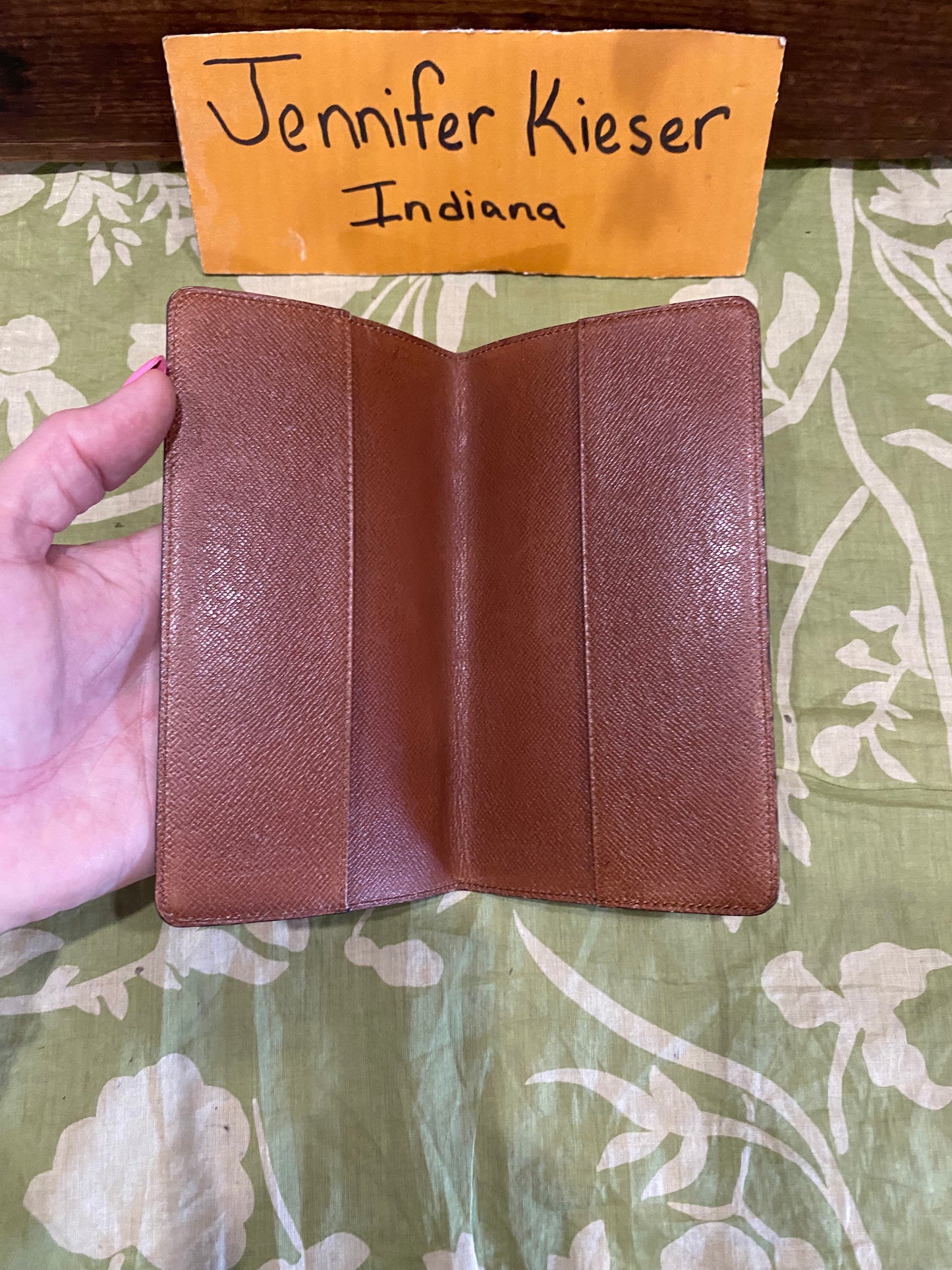 Vintage Checkbook Cover