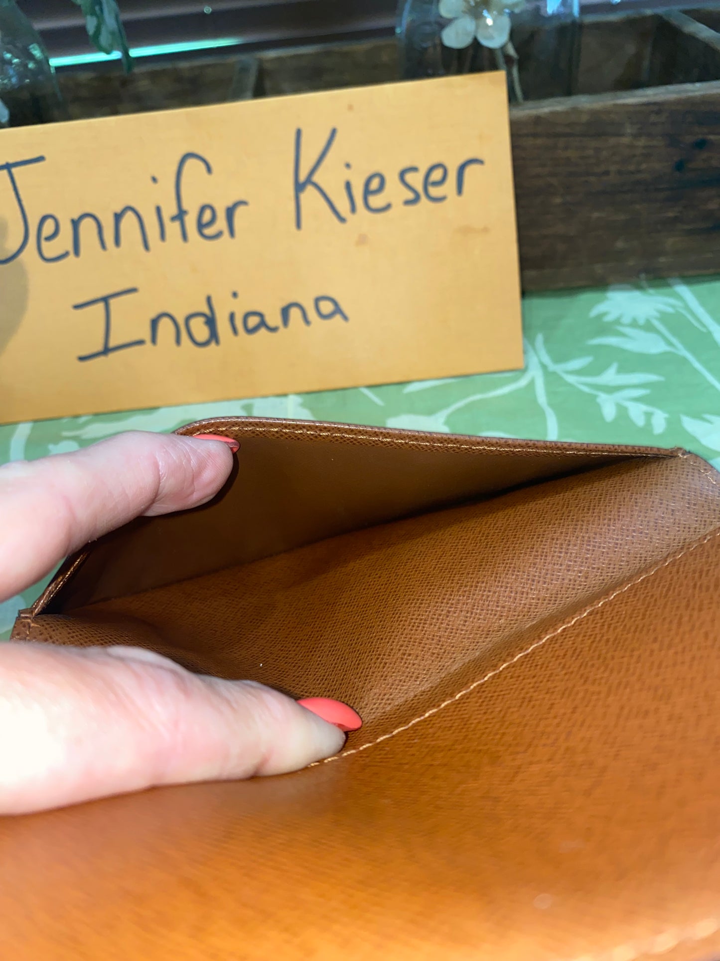 Checkbook Cover (with three credit card slots)