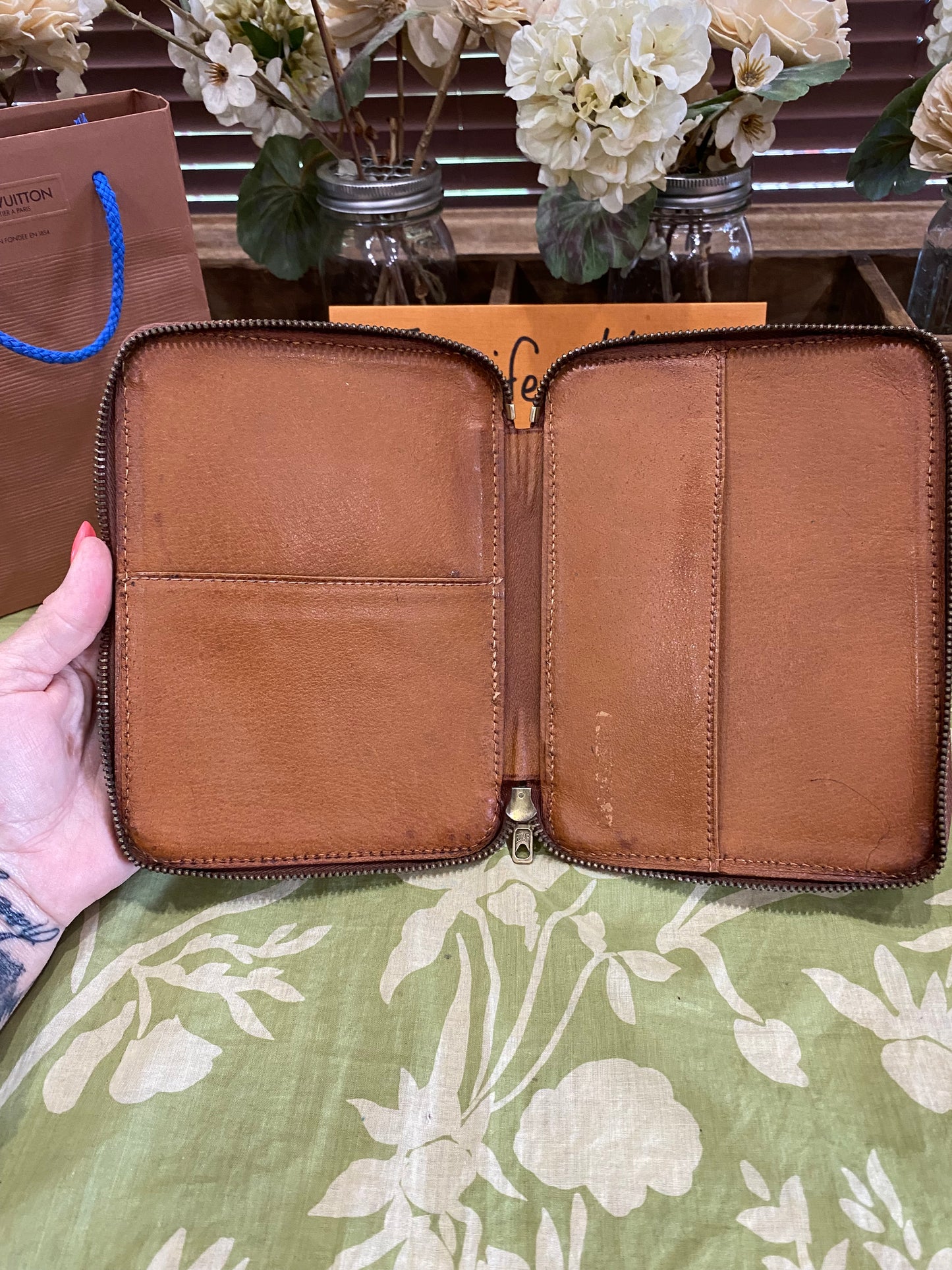 Vintage Zip Around Passport Cover