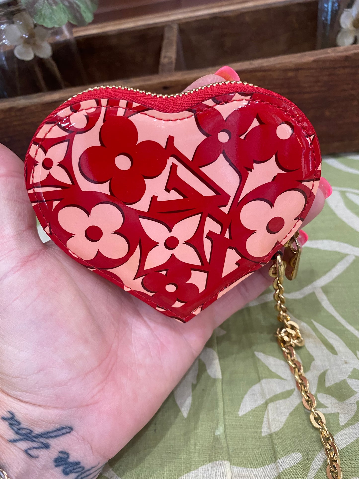 Vernis Sweet Porte Monnaie Coer Heart Coin Purse/Bag Charm
