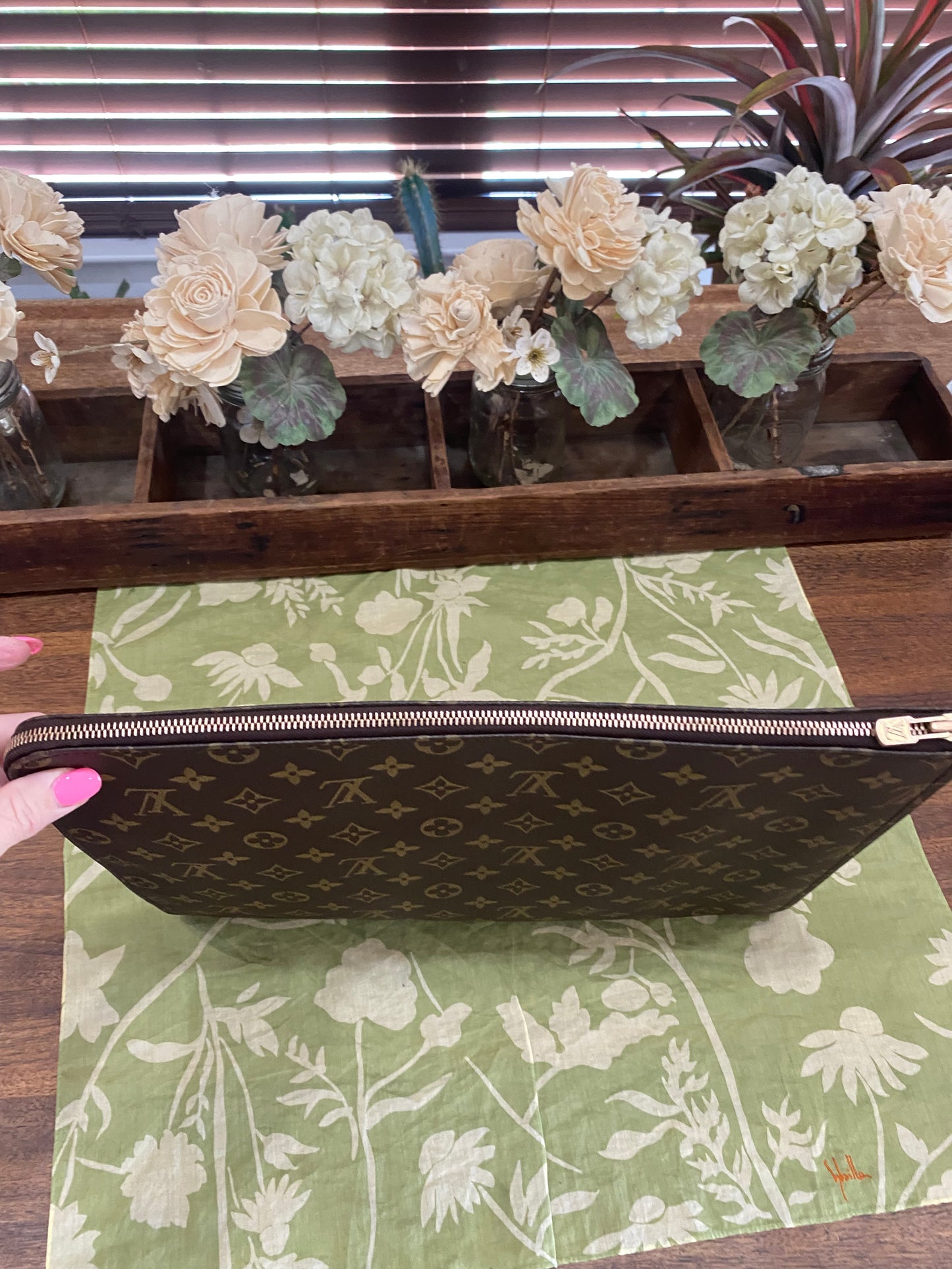 Vintage Porte Document Portfolio Clutch