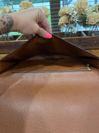 Vintage Porte Document Business Envelope Clutch