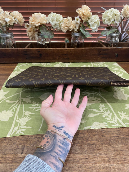 Vintage Porte Document Portfolio Clutch