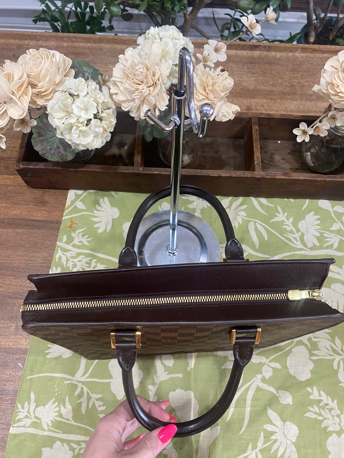 Venice PM Sac Plat in Damier Ebene