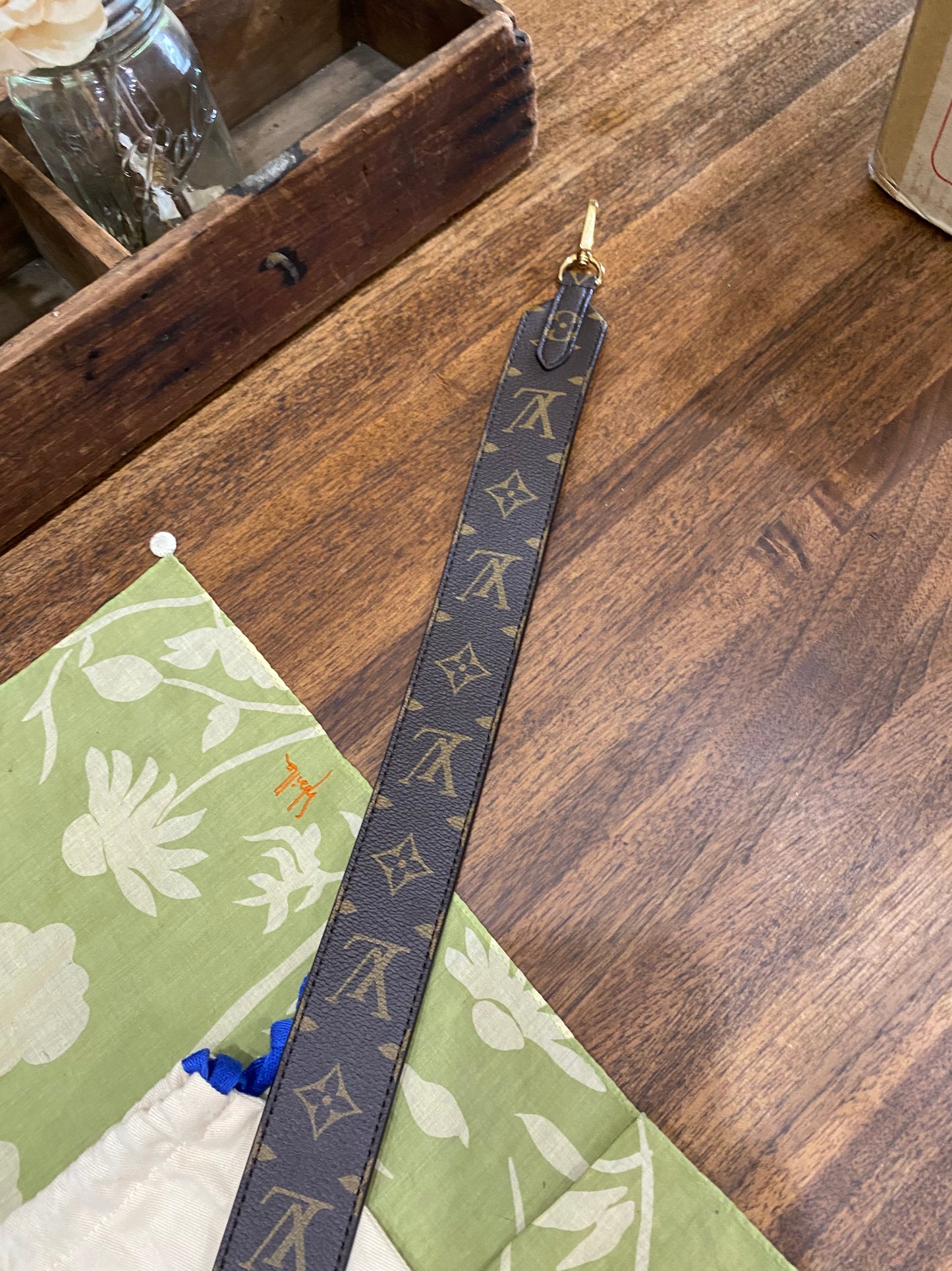 Monogram/Rose Ballerine Bandouliere Shoulder Strap