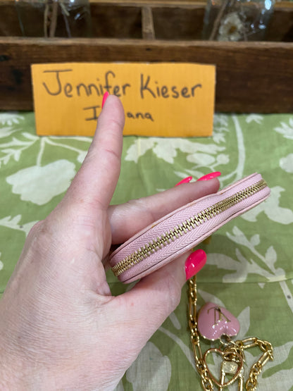 Pink Vernis Heart Coin Purse/Bag Charm