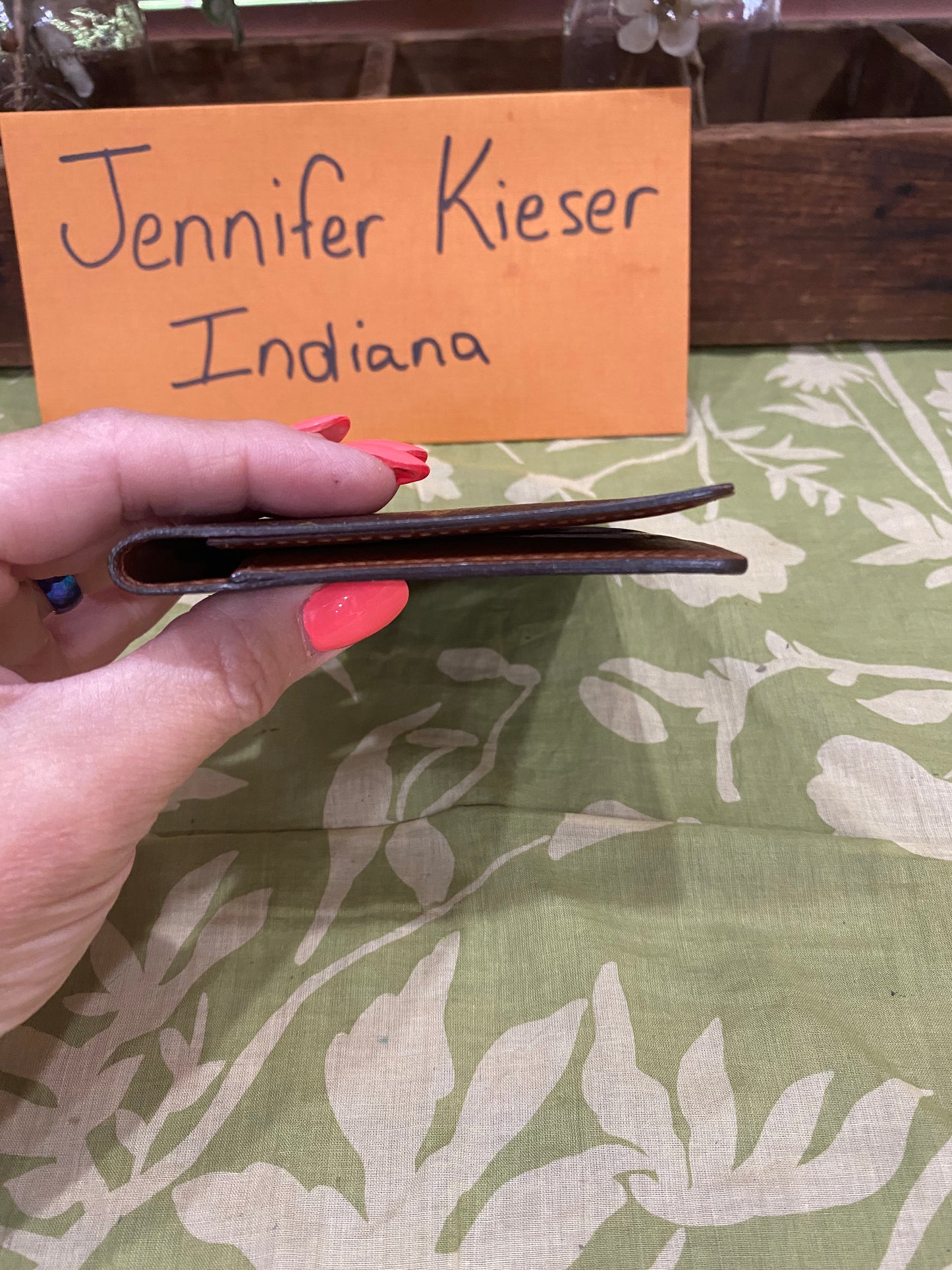 Checkbook Cover (with three credit card slots)