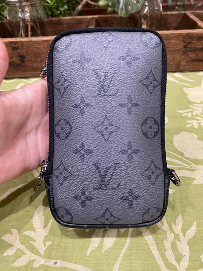 Reverse Monogram Eclipse Double Phone Pouch