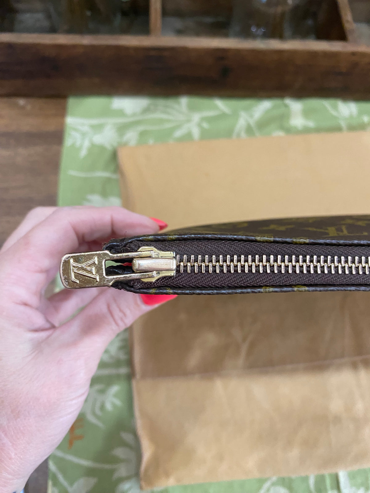 Vintage Porte Document Portfolio Clutch