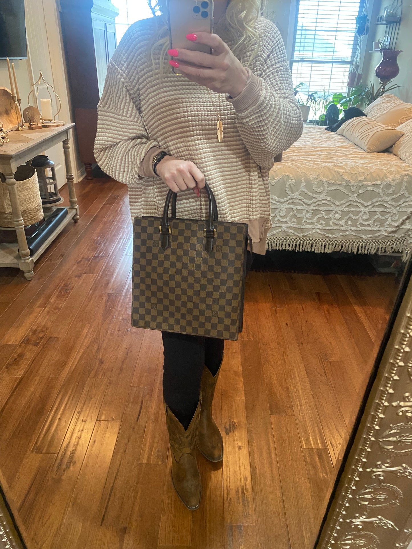 Venice PM Sac Plat in Damier Ebene