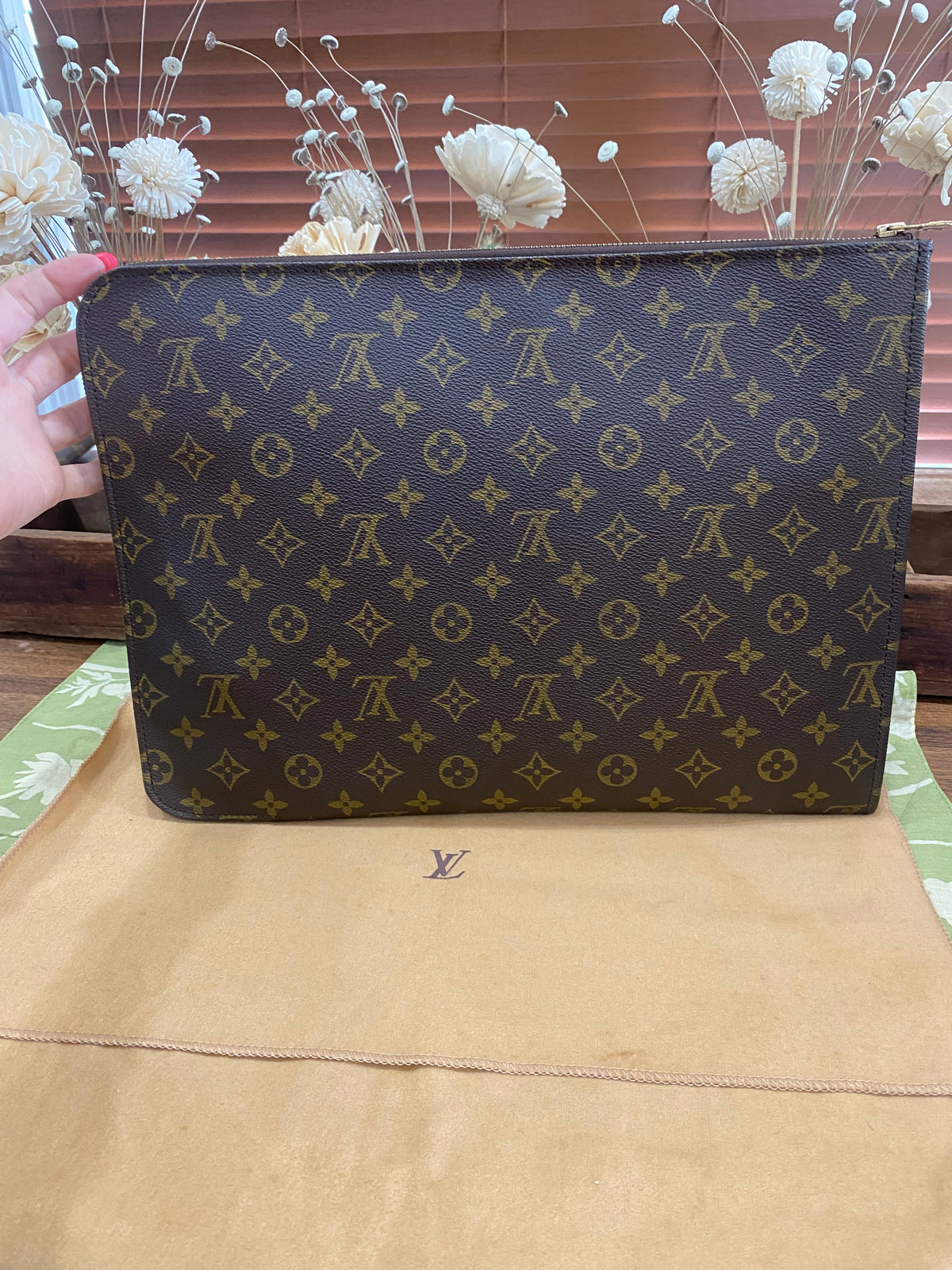 Vintage Porte Document Portfolio Clutch