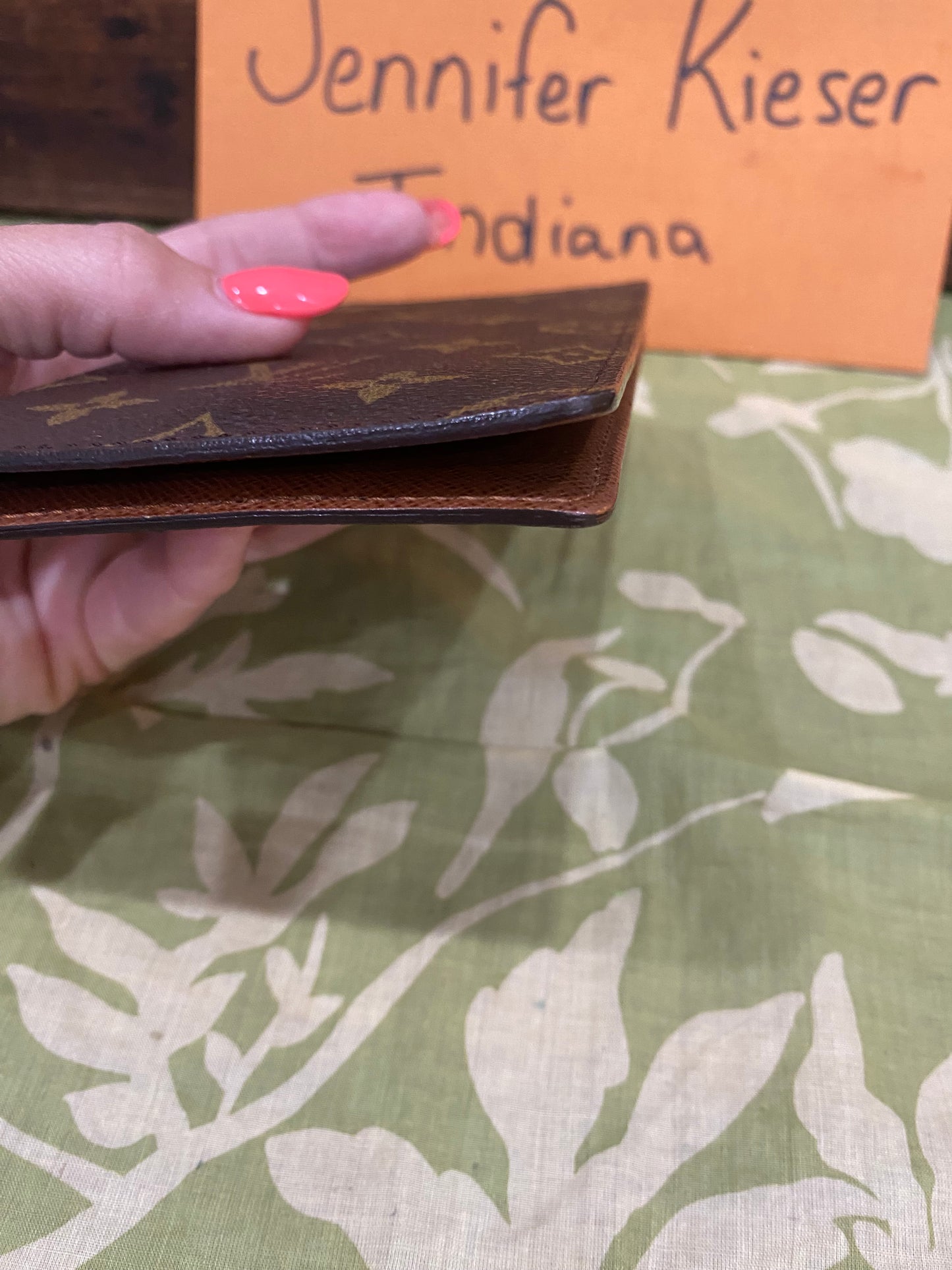 Checkbook Cover (with three credit card slots)
