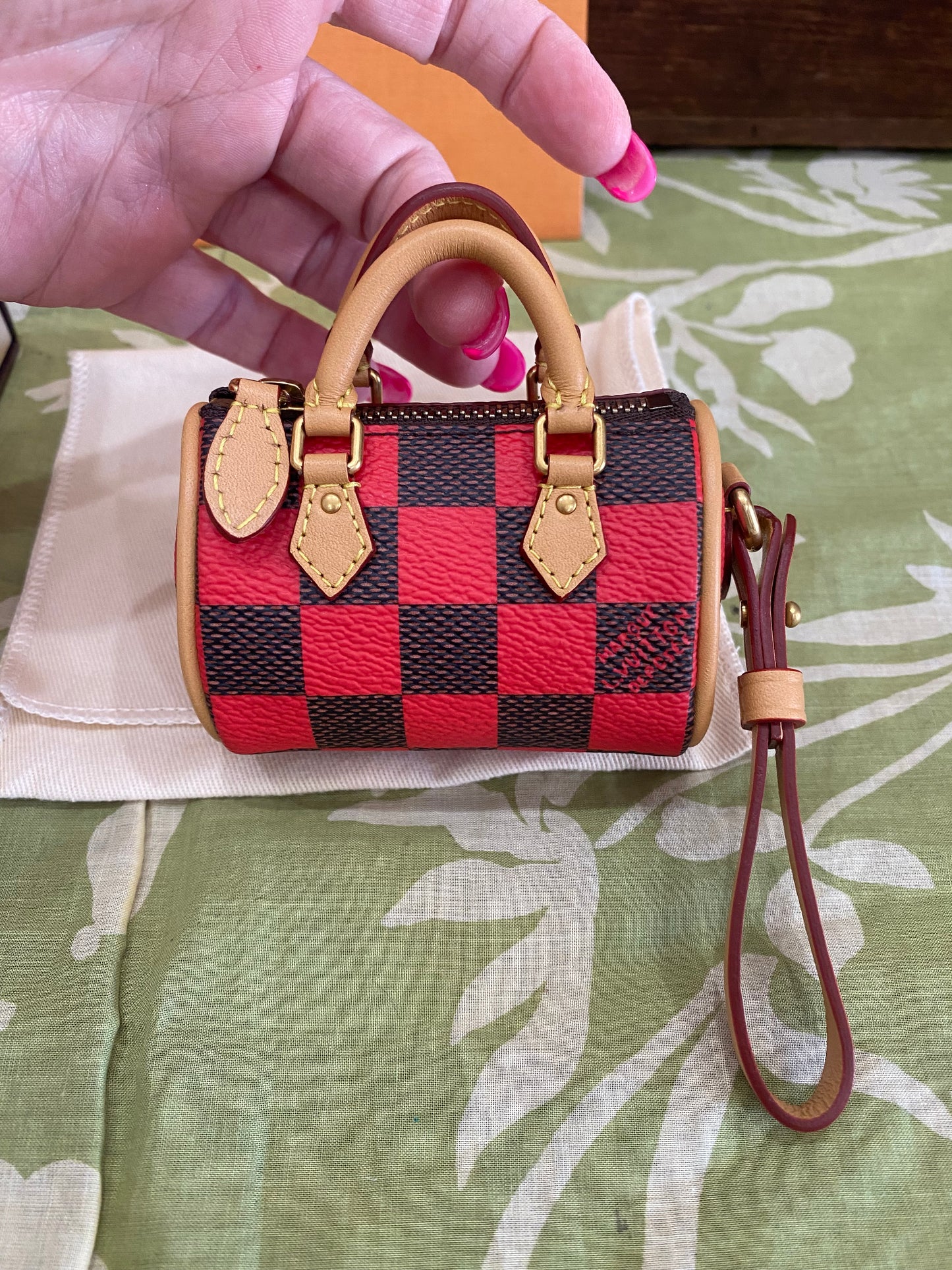 Damier Pop Mini Speedy Bag Charm