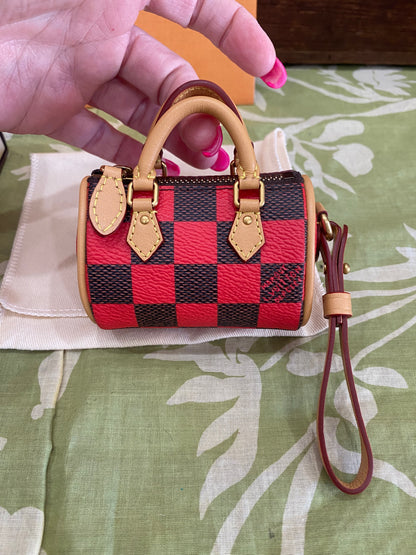Damier Pop Mini Speedy Bag Charm