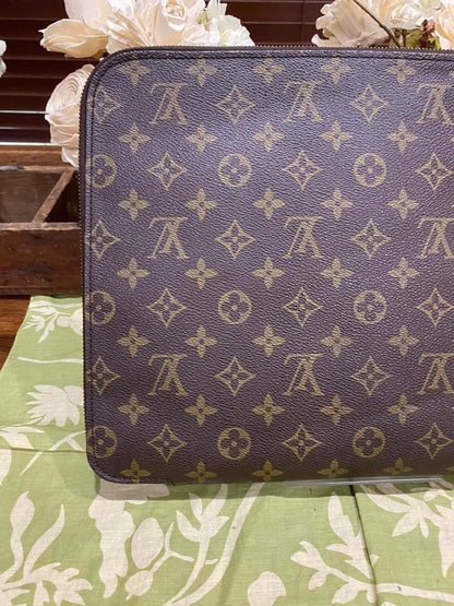 Vintage Porte Document Portfolio Clutch