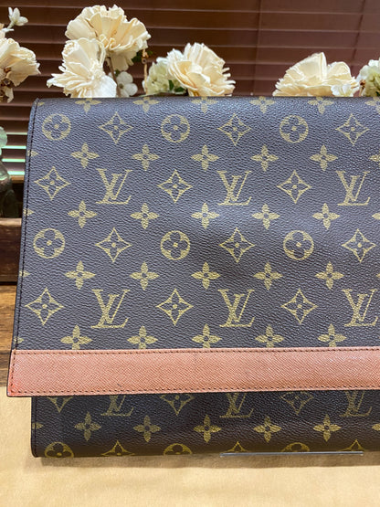 Vintage Porte Document Business Envelope Clutch