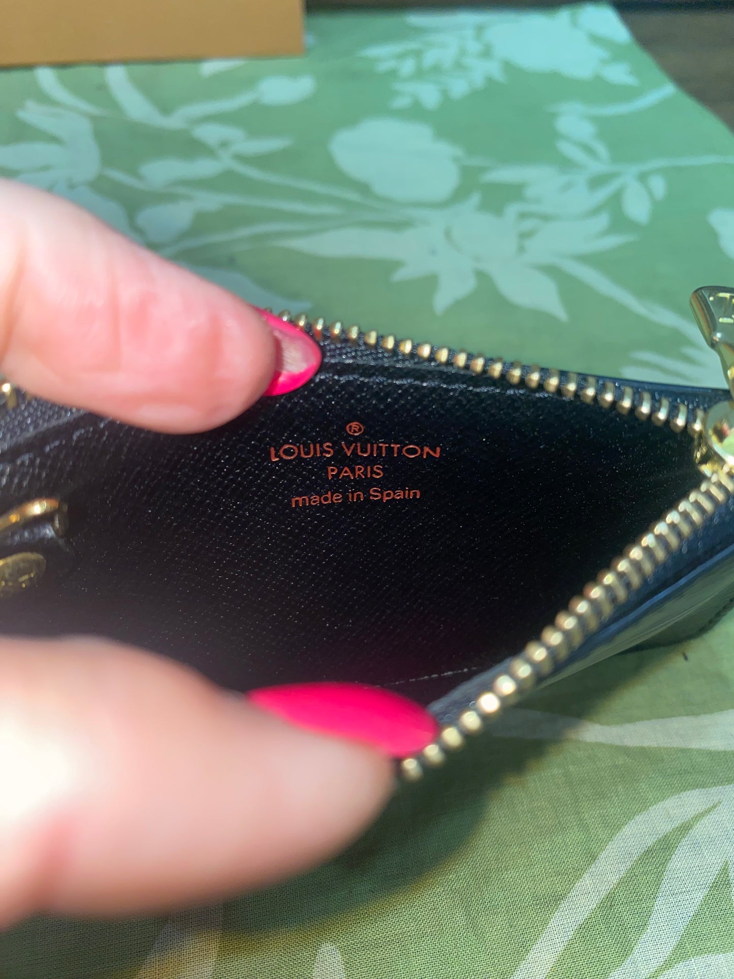 NEW Epi Noir (black) Pochette Cles Key Coin Purse