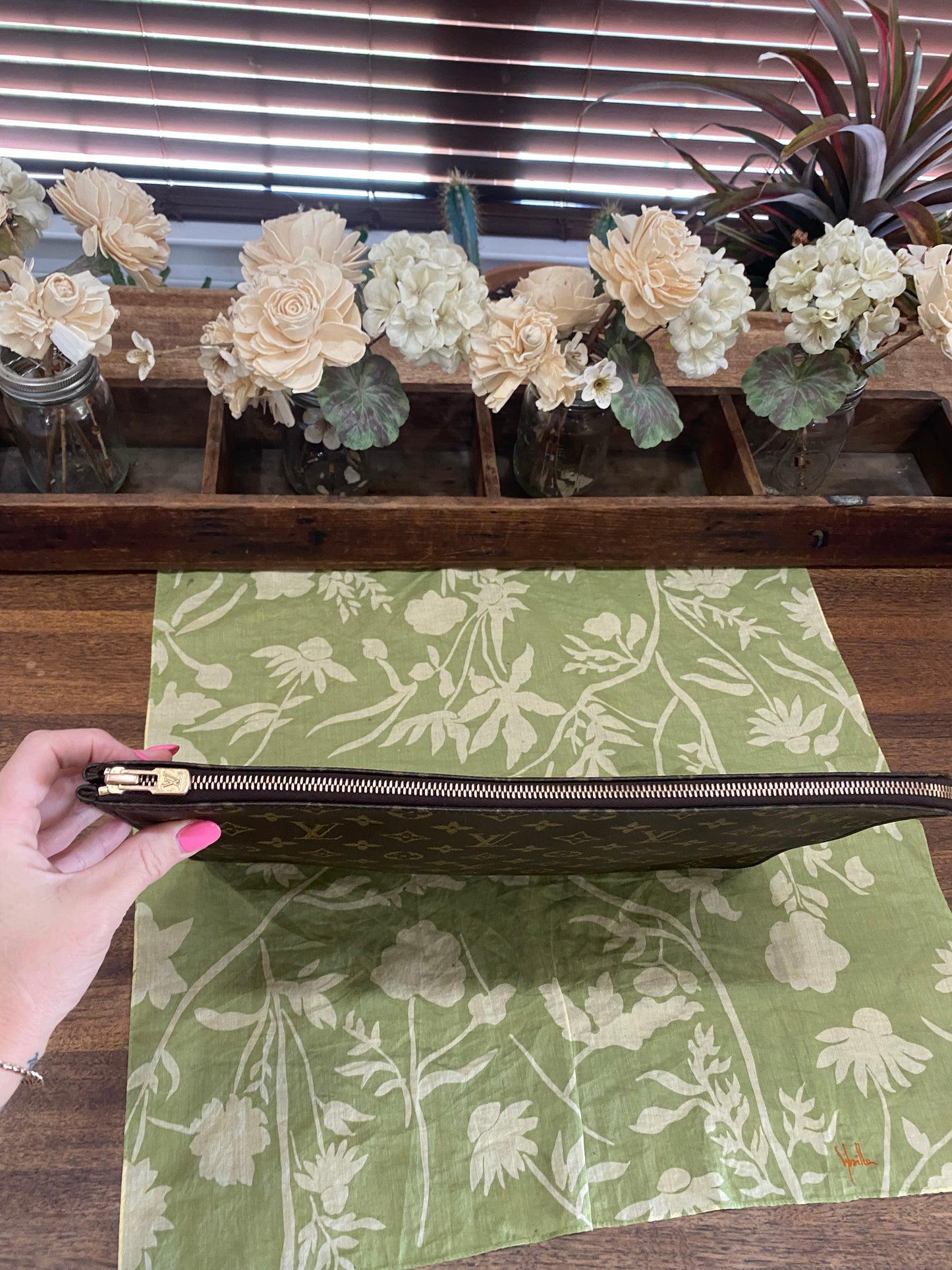 Vintage Porte Document Portfolio Clutch