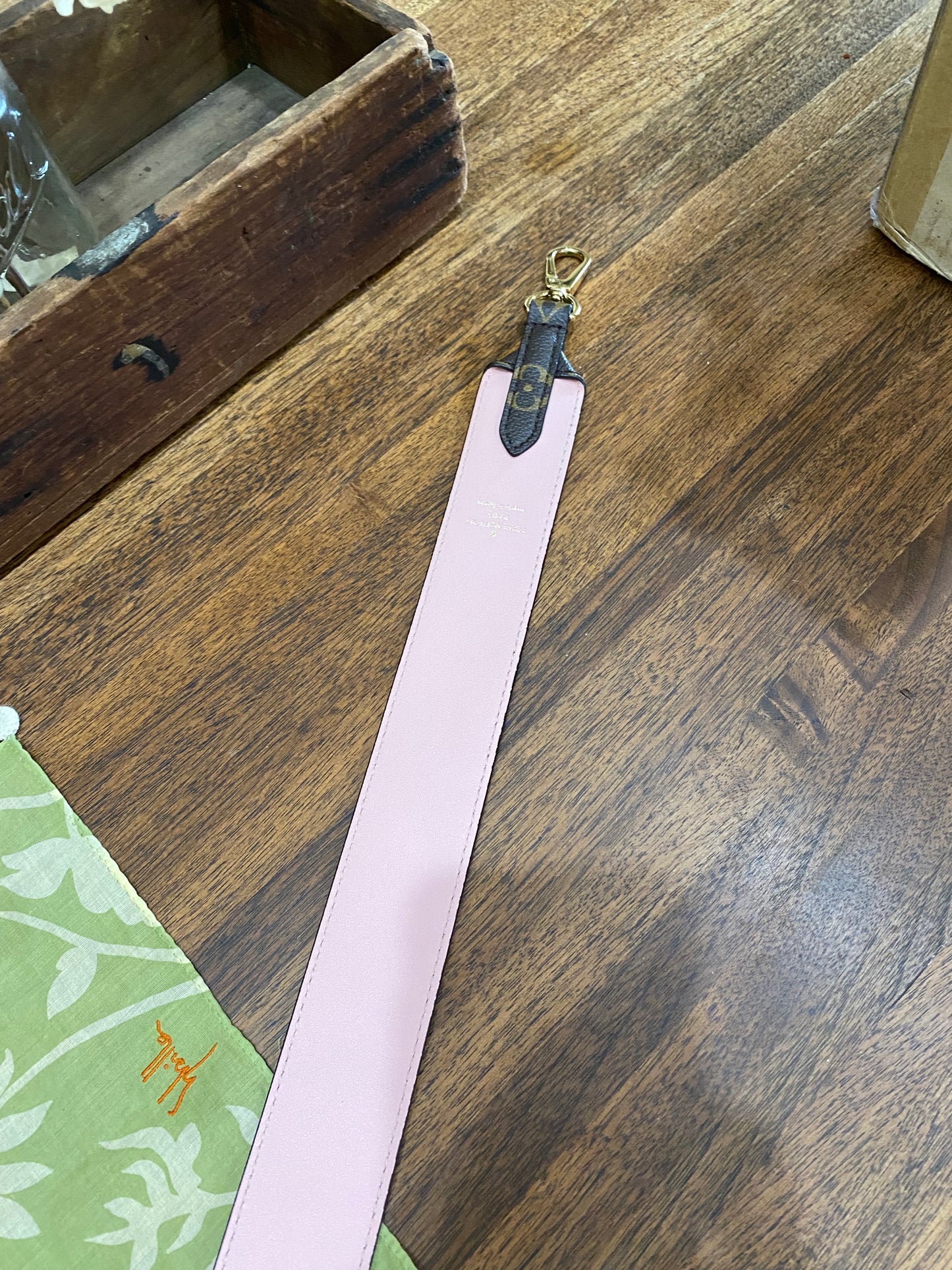 Monogram/Rose Ballerine Bandouliere Shoulder Strap