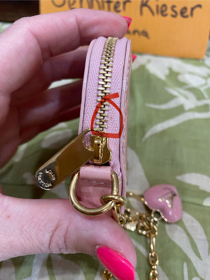 Pink Vernis Heart Coin Purse/Bag Charm