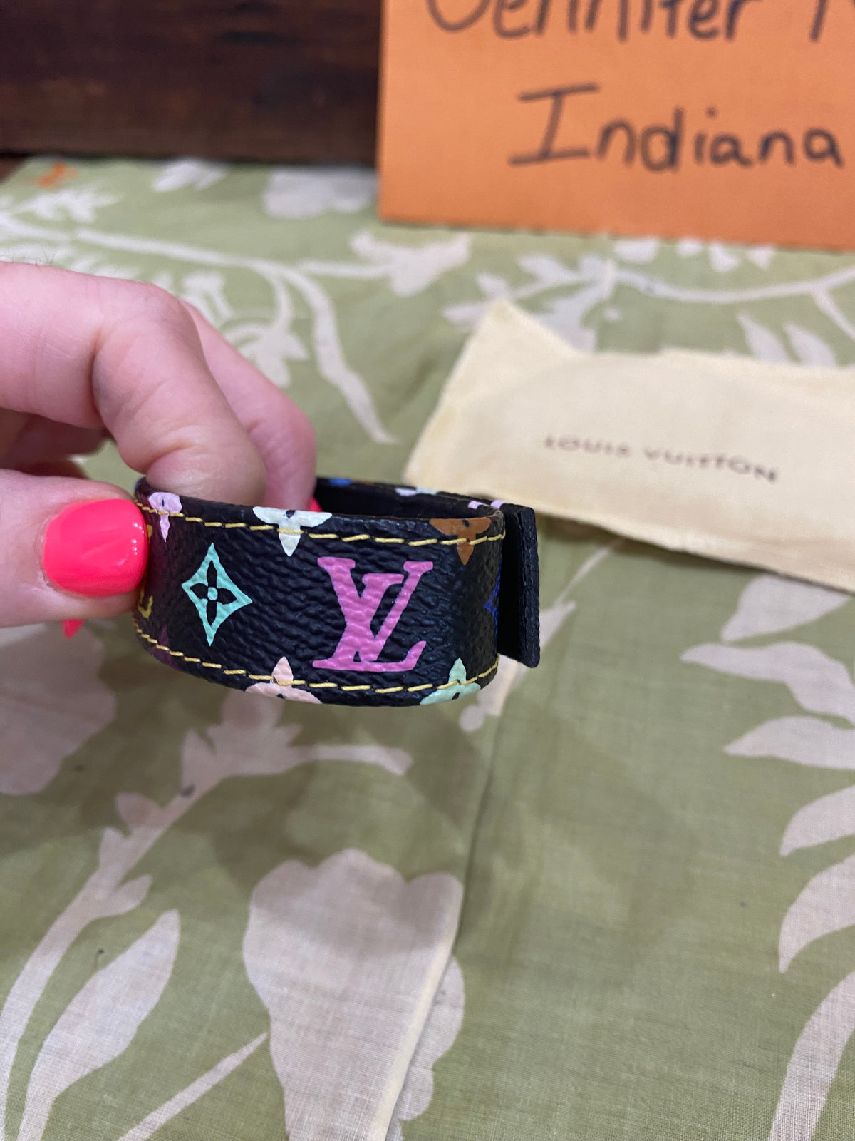 Multicolored Monogram Roppongi/VIP Snap Bracelet