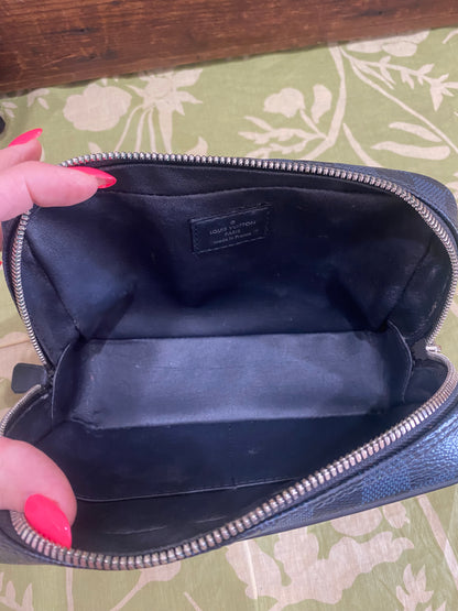 Cobalt Damier Toiletry Pouch PM