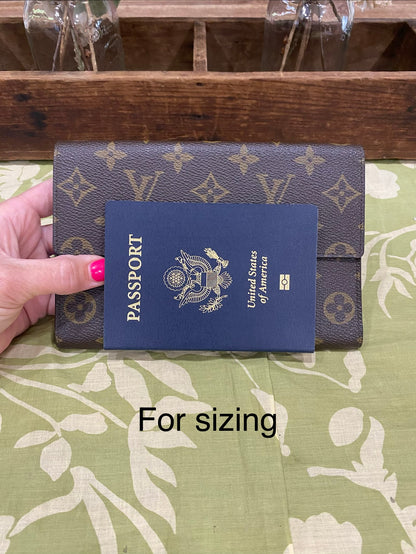 Vintage Passport Wallet Clutch